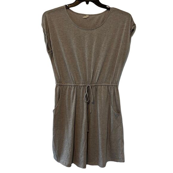 Wishlist Gray Thin Front Tie Mini Dress - Picture 1 of 12